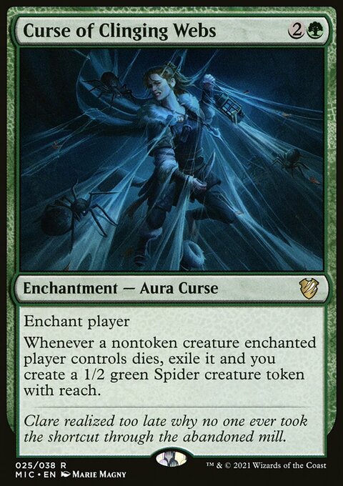 Curse of Clinging Webs [Innistrad: Midnight Hunt Commander]