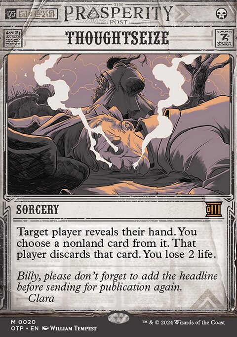 Thoughtseize [Outlaws of Thunder Junction: Breaking News]