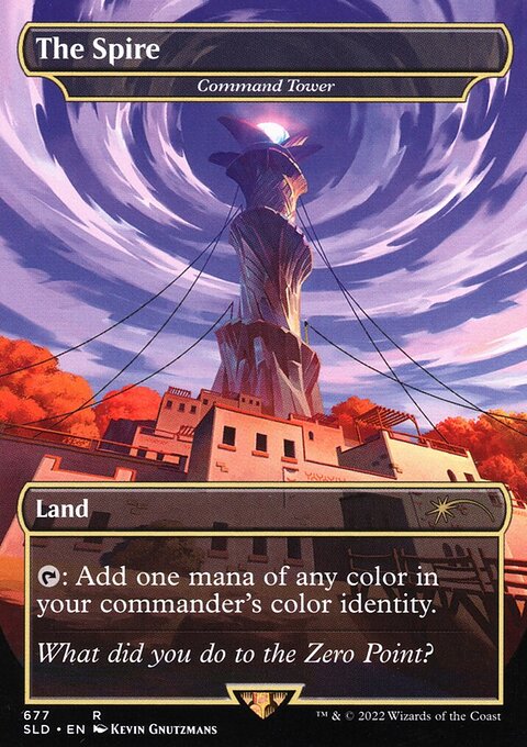 Command Tower - The Spire (Borderless) [Secret Lair Drop Promos]