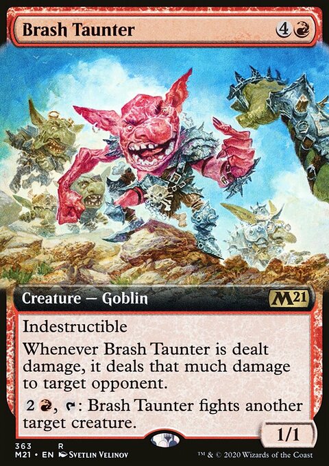 Brash Taunter (Extended Art) [Core Set 2021]