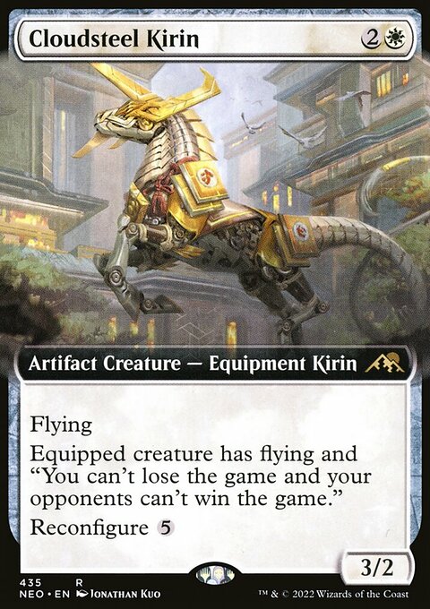 Cloudsteel Kirin (Extended Art) [Kamigawa: Neon Dynasty]