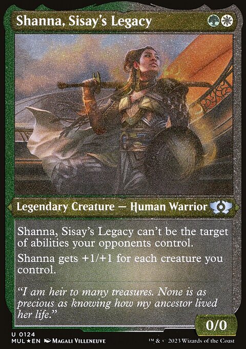 Shanna, Sisay's Legacy (Foil Etched) [Multiverse Legends]