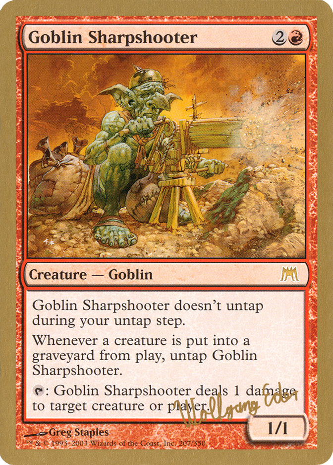 Goblin Sharpshooter (Wolfgang Eder) [World Championship Decks 2003]