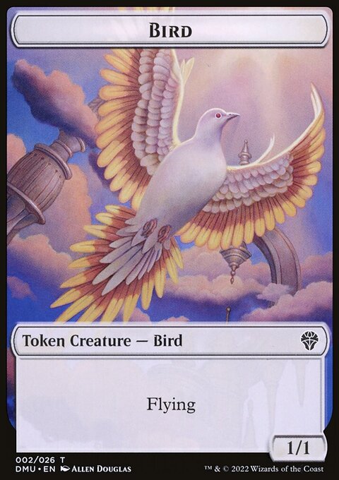 Bird (002) // Badger Double-Sided Token [Dominaria United Tokens]