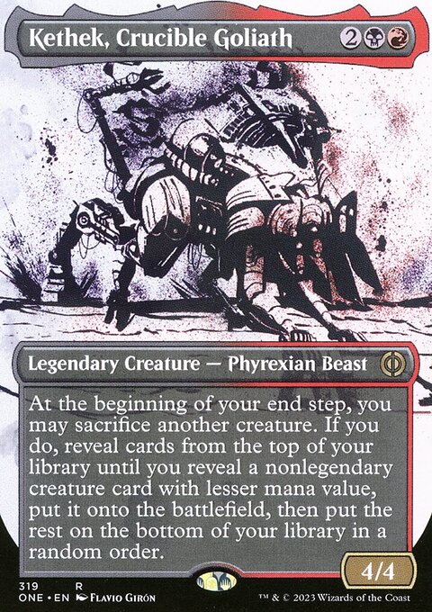 Kethek, Crucible Goliath (Borderless Ichor) [Phyrexia: All Will Be One]