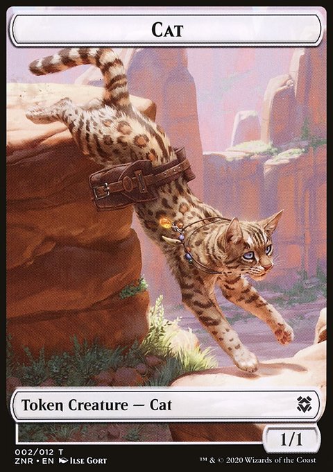 Cat // Plant Double-Sided Token [Zendikar Rising Tokens]