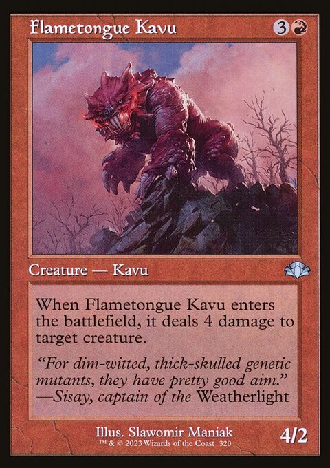 Flametongue Kavu (Retro) [Dominaria Remastered]