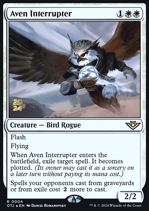 Aven Interrupter [Outlaws of Thunder Junction Prerelease Promos]