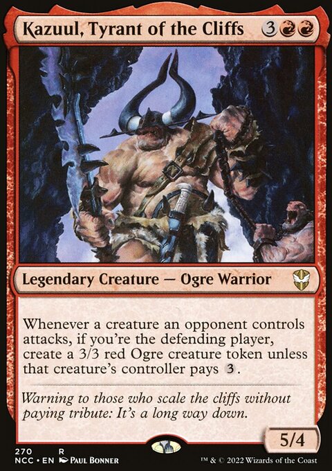 Kazuul, Tyrant of the Cliffs [Streets of New Capenna Commander]