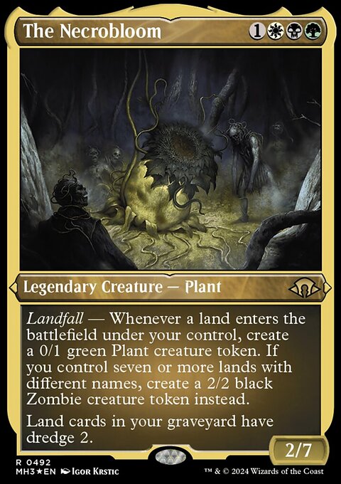The Necrobloom (Foil Etched) [Modern Horizons 3]