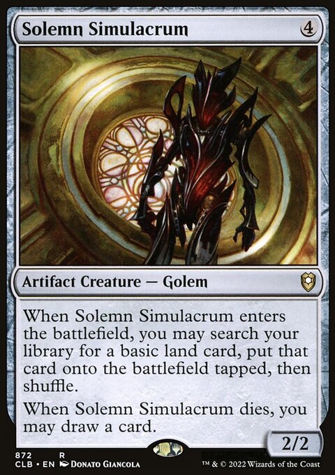 Solemn Simulacrum [Commander Legends: Battle for Baldur's Gate]