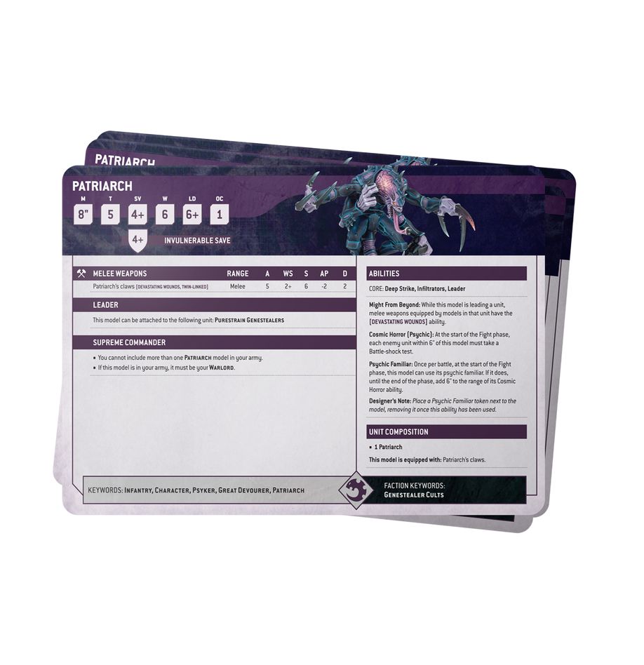 Warhammer 40,000: Datasheet Cards - Genestealer Cults