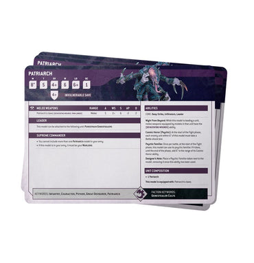 Warhammer 40,000: Datasheet Cards - Genestealer Cults