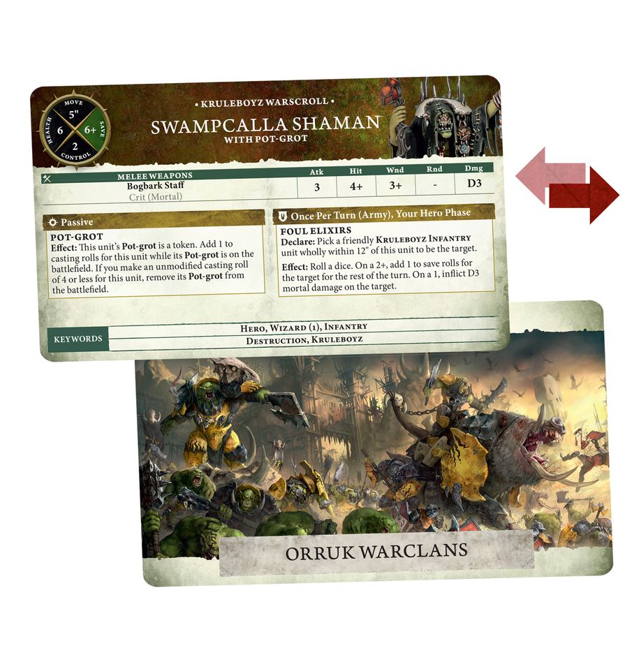 Age of Sigmar: Warscroll Cards: Orruk Warclans