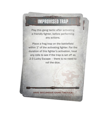 Necromunda: Hive Secundus - Gang Tactic Cards