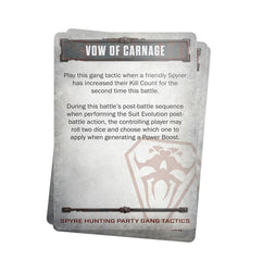 Necromunda: Spyre Hunting Party - Gang Tactic Cards