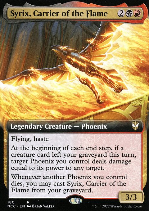 Syrix, Carrier of the Flame (Extended Art) [Streets of New Capenna Commander]
