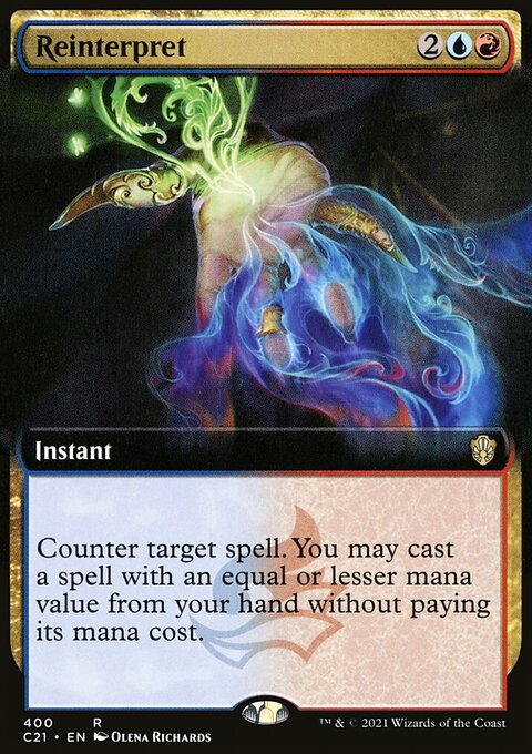 Reinterpret (Extended Art) [Commander 2021]