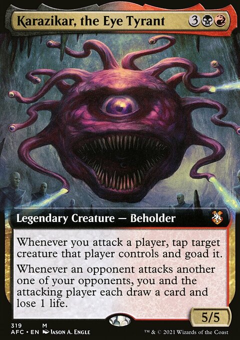 Karazikar, the Eye Tyrant (Extended Art) [Dungeons & Dragons: Adventures in the Forgotten Realms Commander]