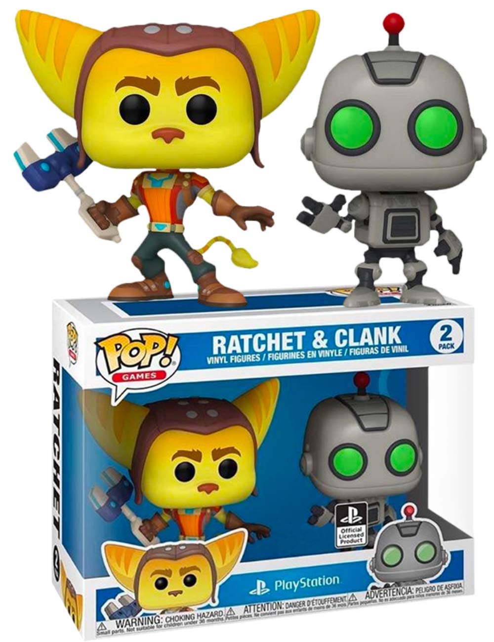 Ratchet & Clank 2 Pack Playstation Pop! Vinyl - Pre-Owned