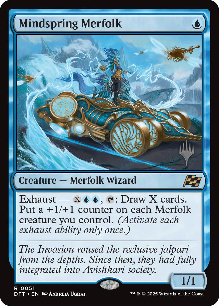 Mindspring Merfolk [Aetherdrift Promos]