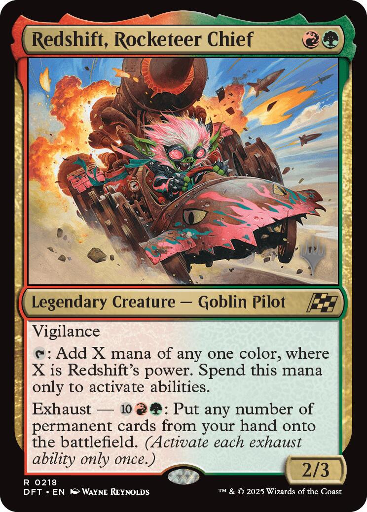 Redshift, Rocketeer Chief (Promo Pack) [Aetherdrift Promos]