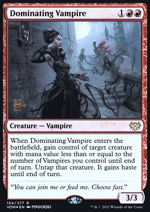 Dominating Vampire [Innistrad: Crimson Vow Prerelease Promos]