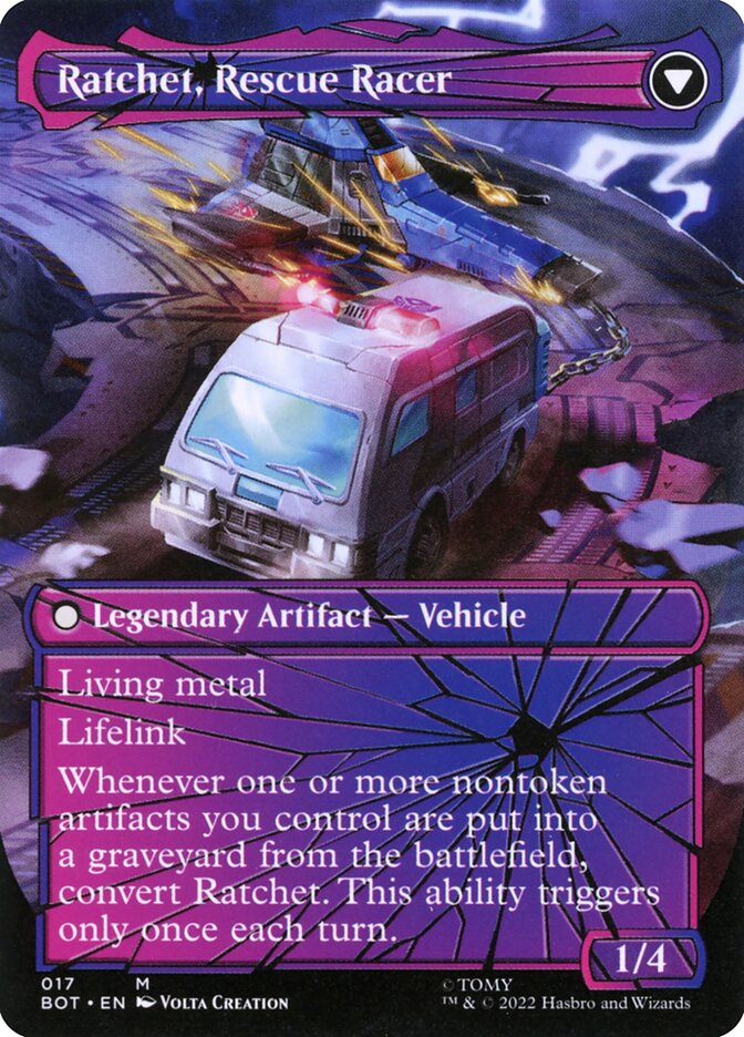 Ratchet, Field Medic // Ratchet, Rescue Racer (Shattered Glass) [Transformers]