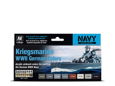 Vallejo Model Air: Navy - Kriegsmarine WWII German Colors Set