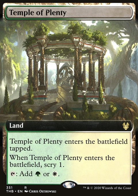 Temple of Plenty (Extended Art) [Theros Beyond Death]