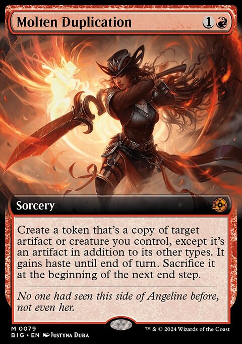 Molten Duplication (Extended Art) [Outlaws of Thunder Junction: The Big Score]