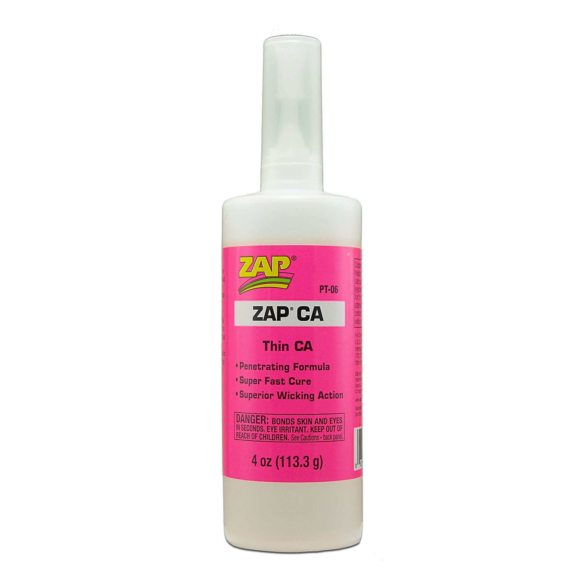 Zap-A-Gap CA Thin Cyanoacrylate (Pink) 4oz/113.3g