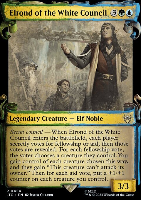 Elrond of the White Council [The Lord of the Rings: Tales of Middle-Earth Commander Showcase Scrolls]