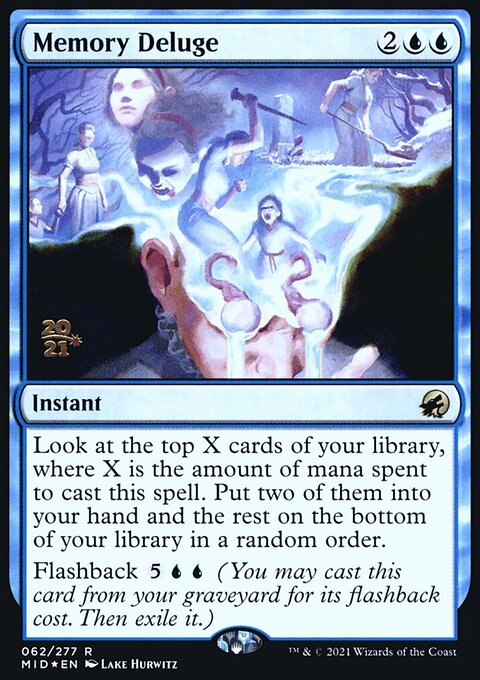 Memory Deluge [Innistrad: Midnight Hunt Prerelease Promos]