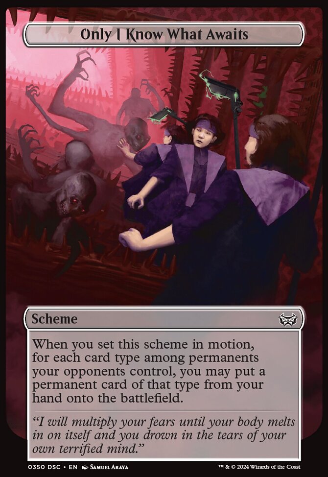 Only I Know What Awaits (Full Art) [Duskmourn: Archenemy]