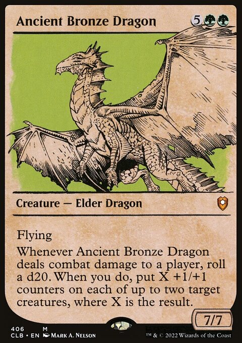 Ancient Bronze Dragon (Showcase) [Commander Legends: Battle for Baldur's Gate]
