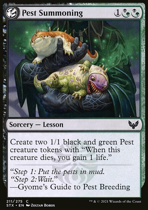 Pest Summoning [Strixhaven: School of Mages]
