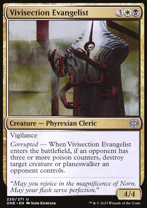 Vivisection Evangelist [Phyrexia: All Will Be One]