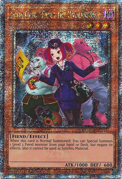 Tour Guide from the Underworld (Alternate Art) [RA04-EN157] Quarter Century Secret Rare