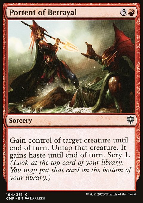 Portent of Betrayal [Commander Legends]
