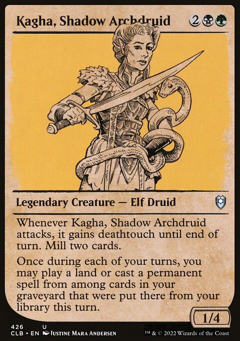 Kagha, Shadow Archdruid (Showcase) [Commander Legends: Battle for Baldur's Gate]