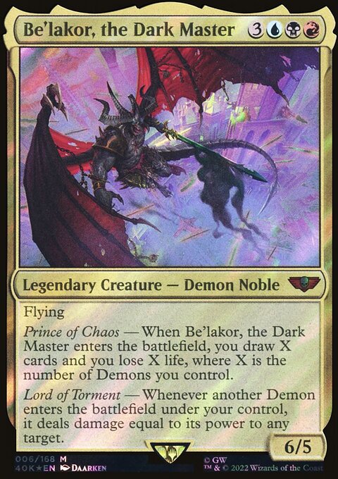 Be'lakor, the Dark Master (Surge Foil) [Warhammer 40,000]