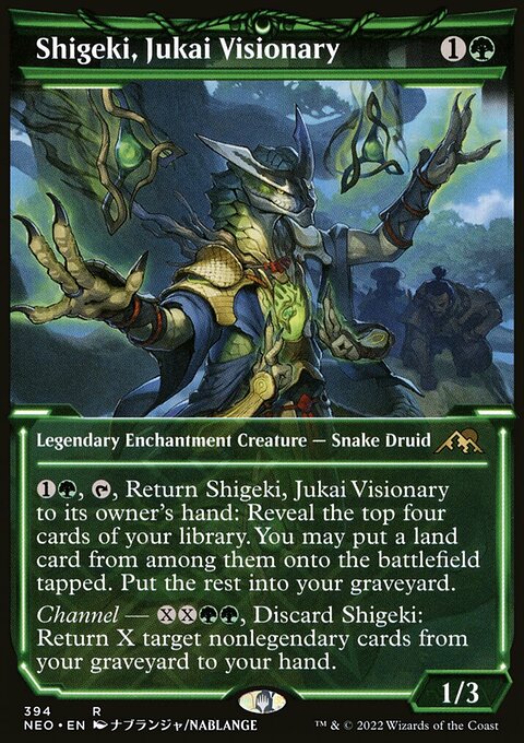 Shigeki, Jukai Visionary (Showcase Soft Glow) [Kamigawa: Neon Dynasty]