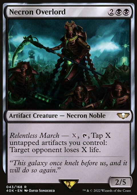 Necron Overlord (Surge Foil) [Warhammer 40,000]