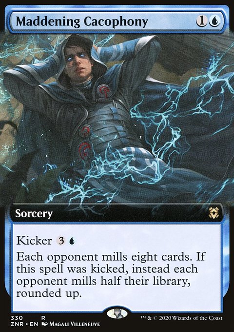 Maddening Cacophony (Extended Art) [Zendikar Rising]