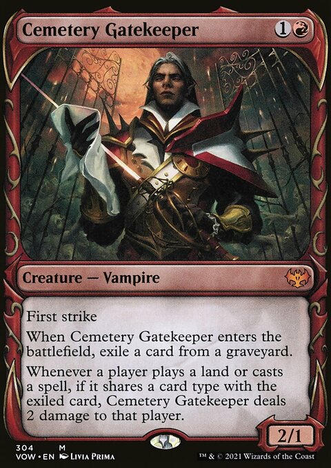 Cemetery Gatekeeper (Showcase Fang Frame) [Innistrad: Crimson Vow]