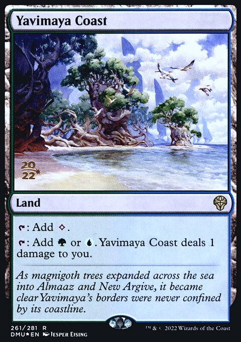 Yavimaya Coast [Dominaria United Prerelease Promos]