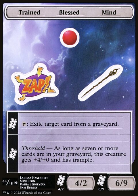 Trained Blessed Mind [Unfinity Stickers]