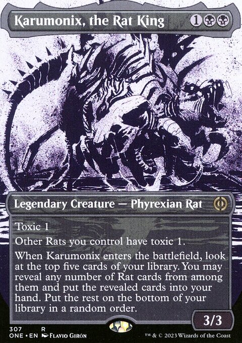 Karumonix, the Rat King (Borderless Ichor) [Phyrexia: All Will Be One]