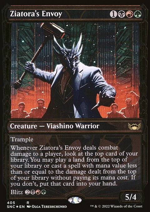 Ziatora's Envoy (Showcase Golden Age Gilded Foil) [Streets of New Capenna]